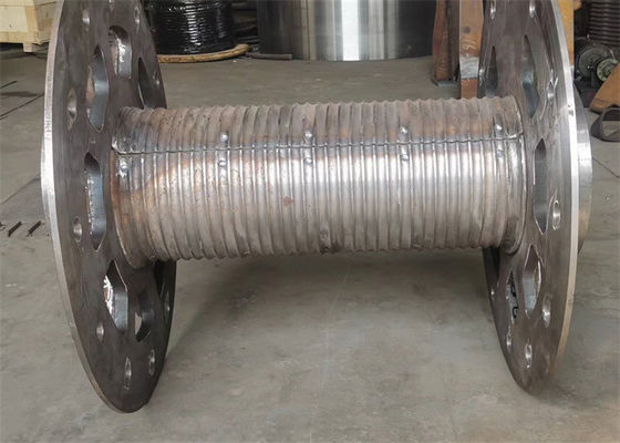 200m Wire Rope Cable Winch Drum With Lebus Sleeves For Rig Drawworks