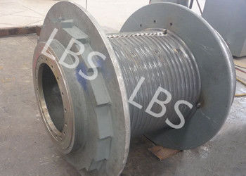 LBS Special Rope Groove Drum With Flange , Acid And Alkali Resistance