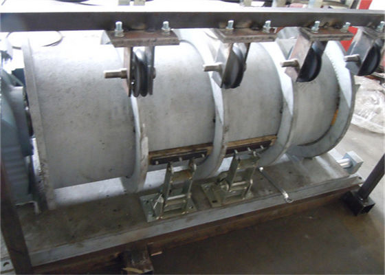 Oil Drilling Rig Grooved Winch Drum Multi Coil With Rope Guide