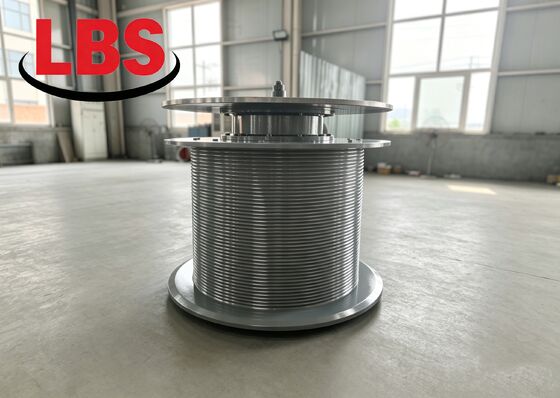 Lebus-type Rope Grooves Cable Winch Drum Q355D Bolt Connection