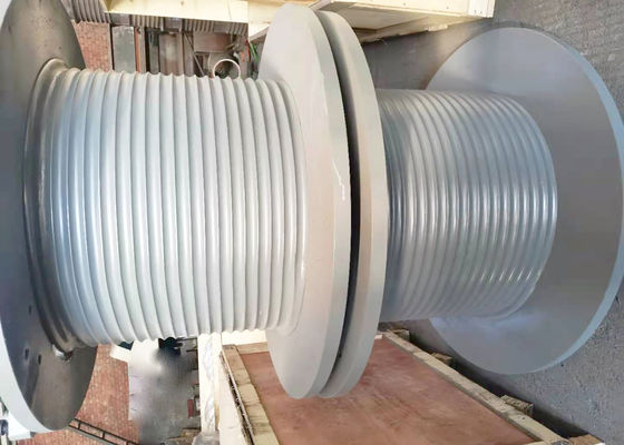 5 Layers 200m Capacity Steel Cable Drum Hydraulic For Assembling Winches