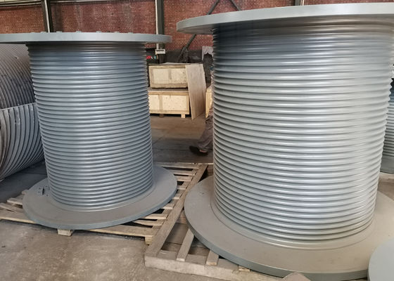 5 Layers 200m Capacity Steel Cable Drum Hydraulic For Assembling Winches