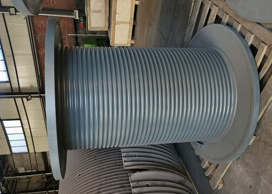 5 Layers 200m Capacity Steel Cable Drum Hydraulic For Assembling Winches