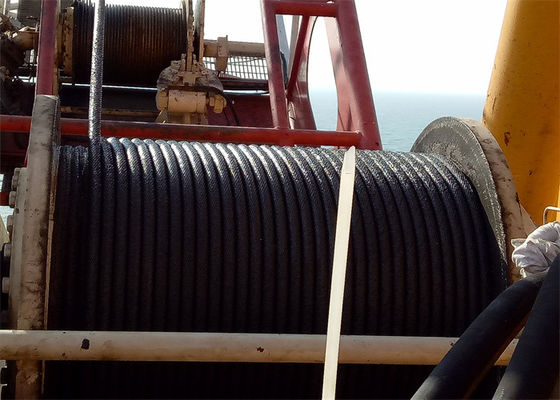 380v / 400v Electric Wire Rope Winch High Power Lebus Grooved Drum For Marine