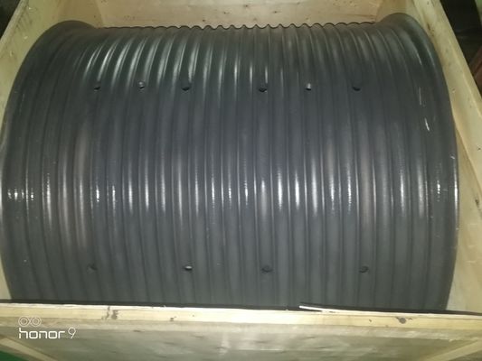 High Efficient Tower Crane Engineering Lebus Groove Wire Rope Winch Drum