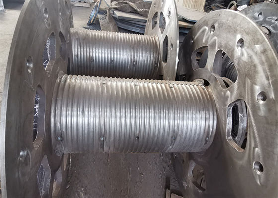 Smooth Rope Winch Drum Covered Lebus Grooved Split Sleeves For Oil Well Drawworks